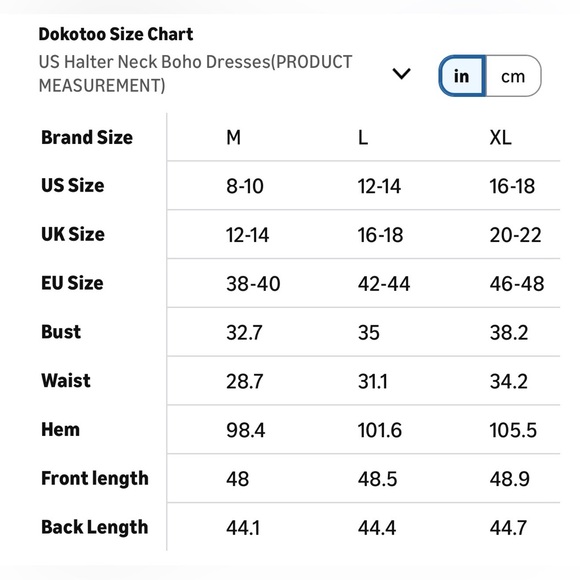 Dokotoo Women's Summer Dresses Halter Neck Sleeveless Backless Boho Maxi Dress - Picture 6 of 6